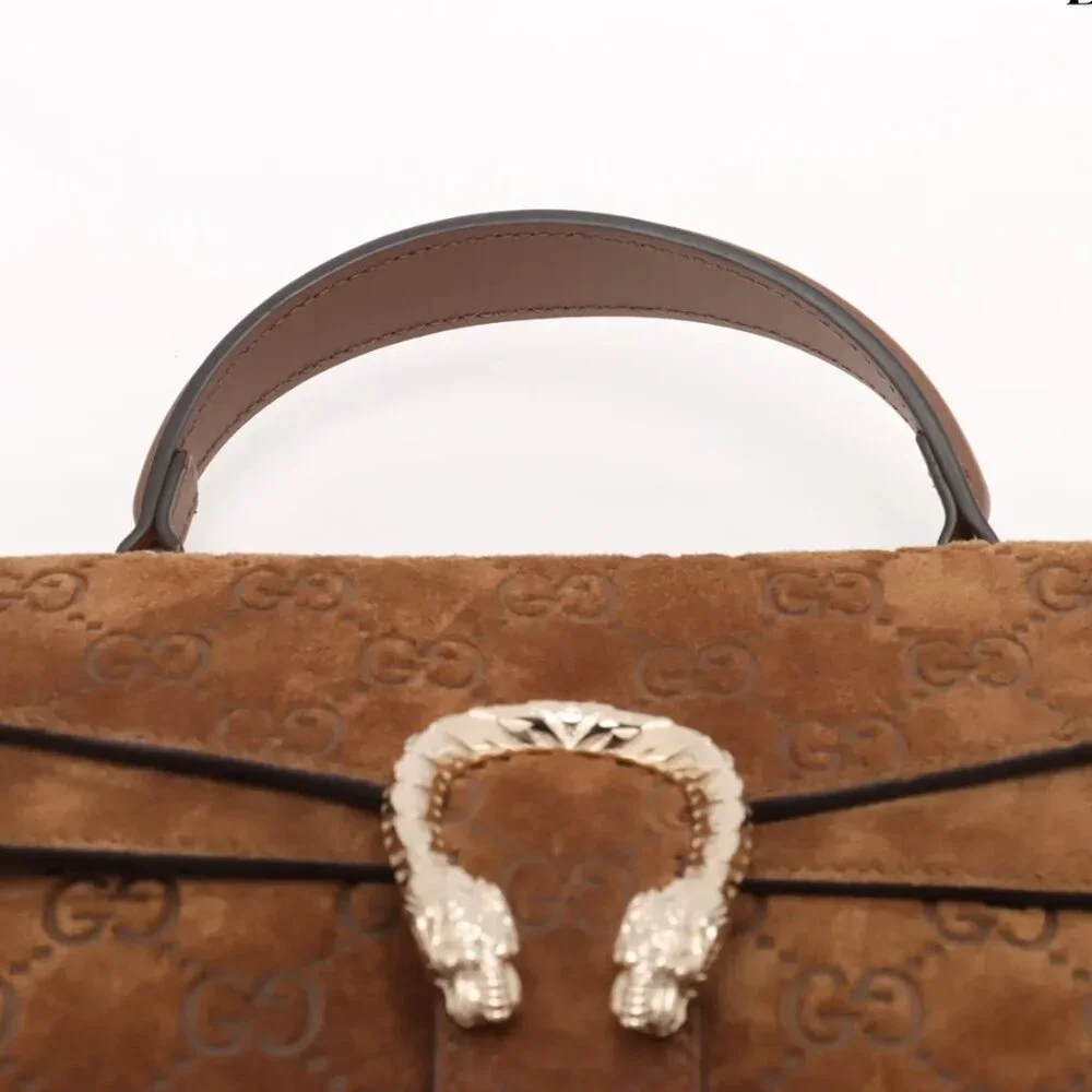 🔥🔥🔥Gucci Dionysus Suede 2 Way Handbag Brown - COA included. - Picture 7 of 16